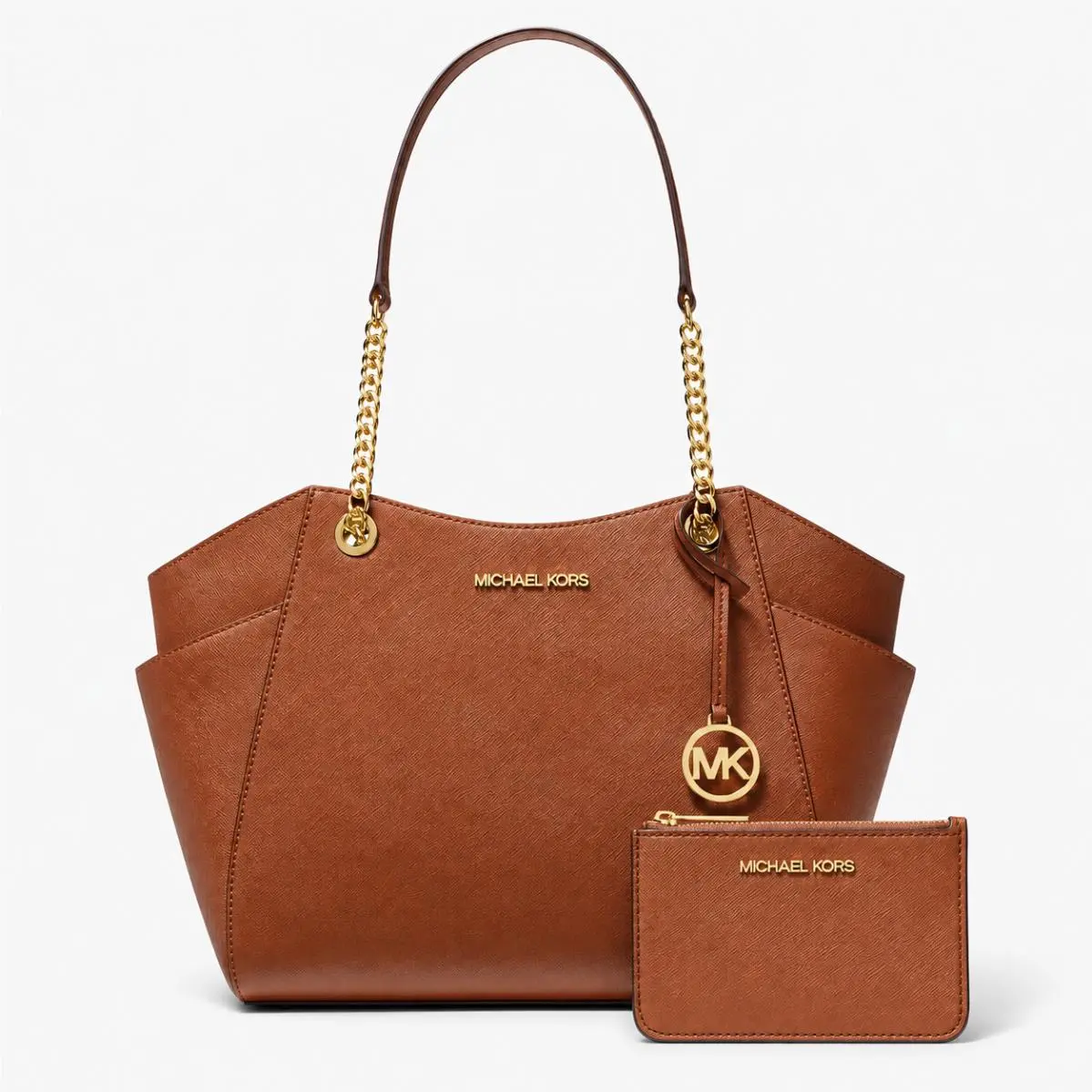 Jet Set Chain Luggage Large Shoulder Tote Wallet Set by Michael Kors
