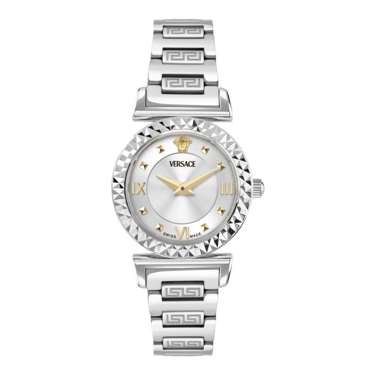 Versace Womens Stainless Steel 27mm Bracelet Fashion Watch