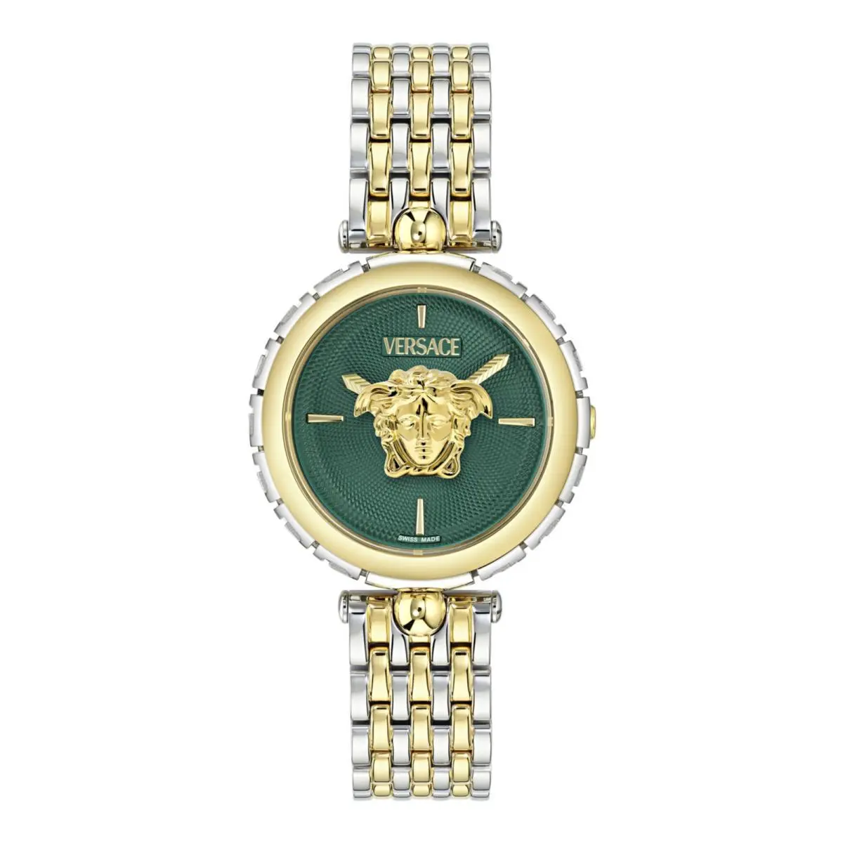 Versace Womens Two Tone 38mm Bracelet Fashion Watch