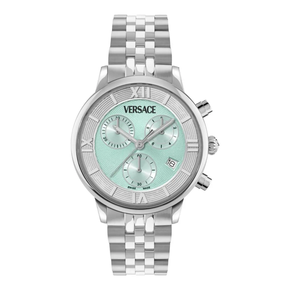 Versace Womens Stainless Steel 38mm Bracelet Fashion Watch