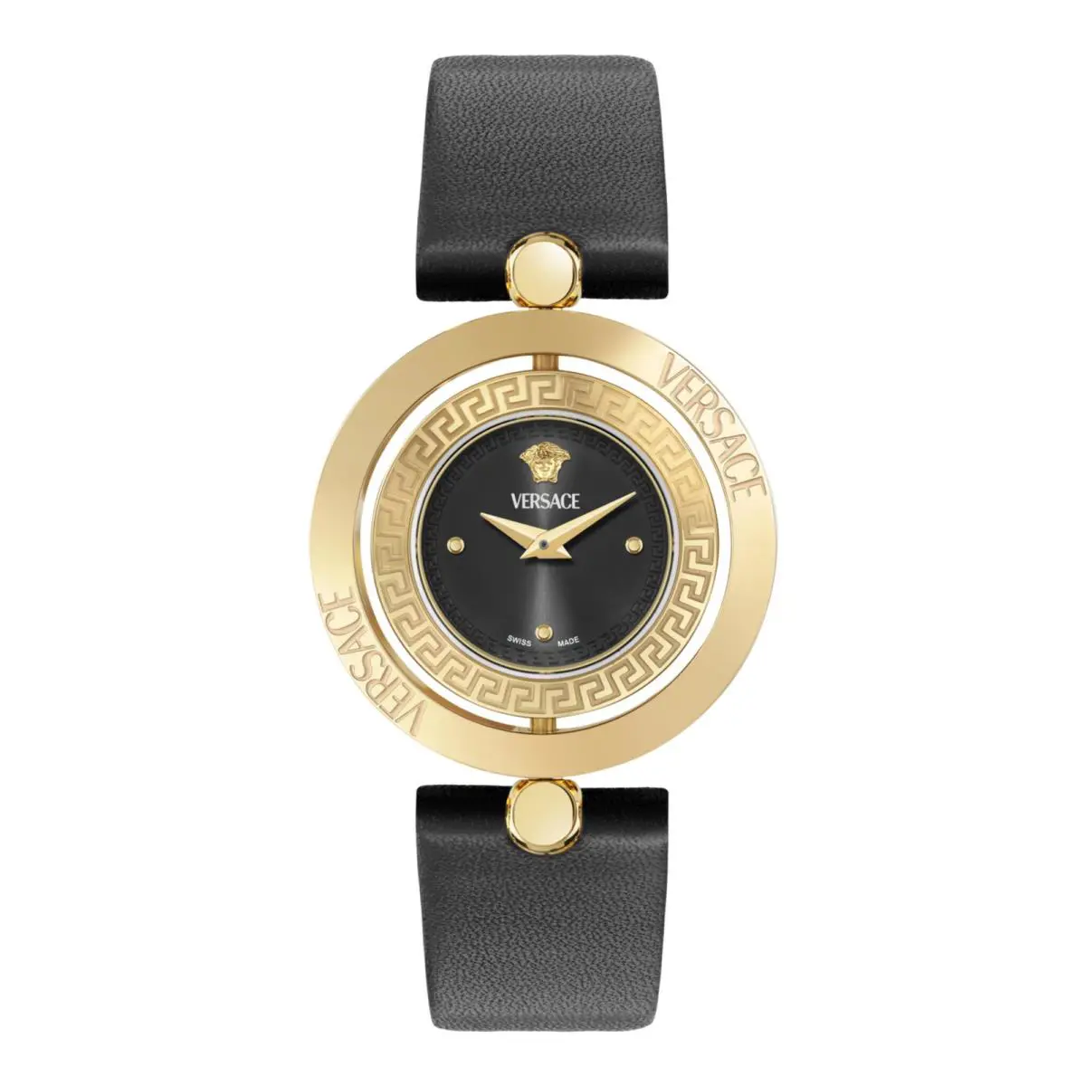 Versace Womens Gold 33.6mm Strap Fashion Watch