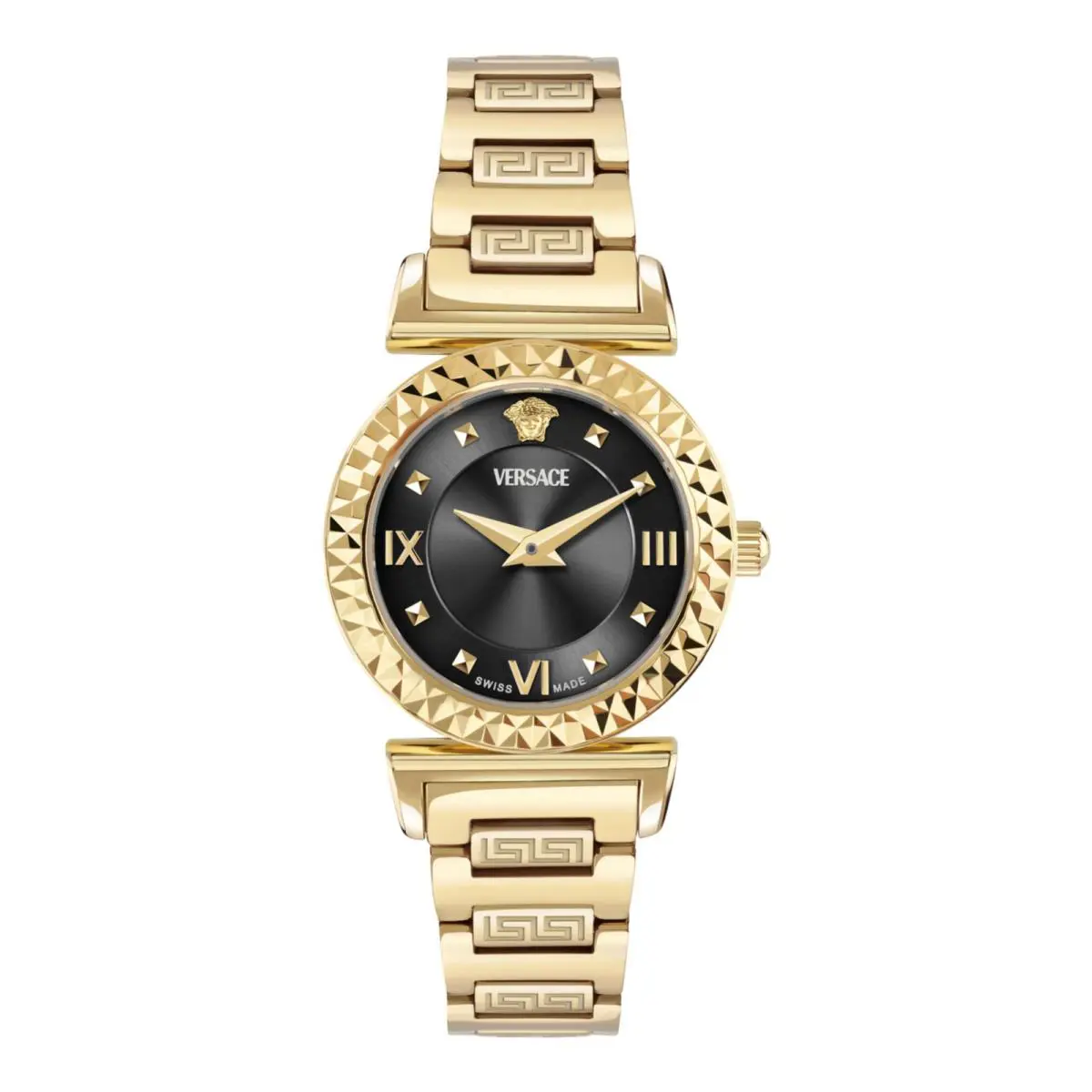 Versace Womens Gold 27mm Bracelet Fashion Watch