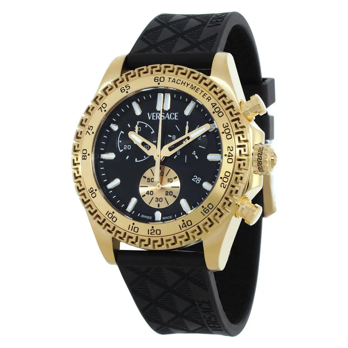 Chrono Chronograph Quartz Black Dial Men`s Watch VE9K00224 by Versace