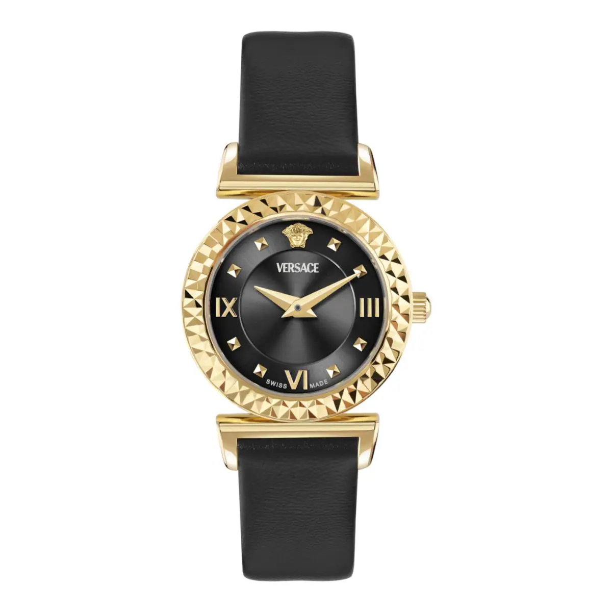 Versace Womens Gold 27mm Strap Fashion Watch