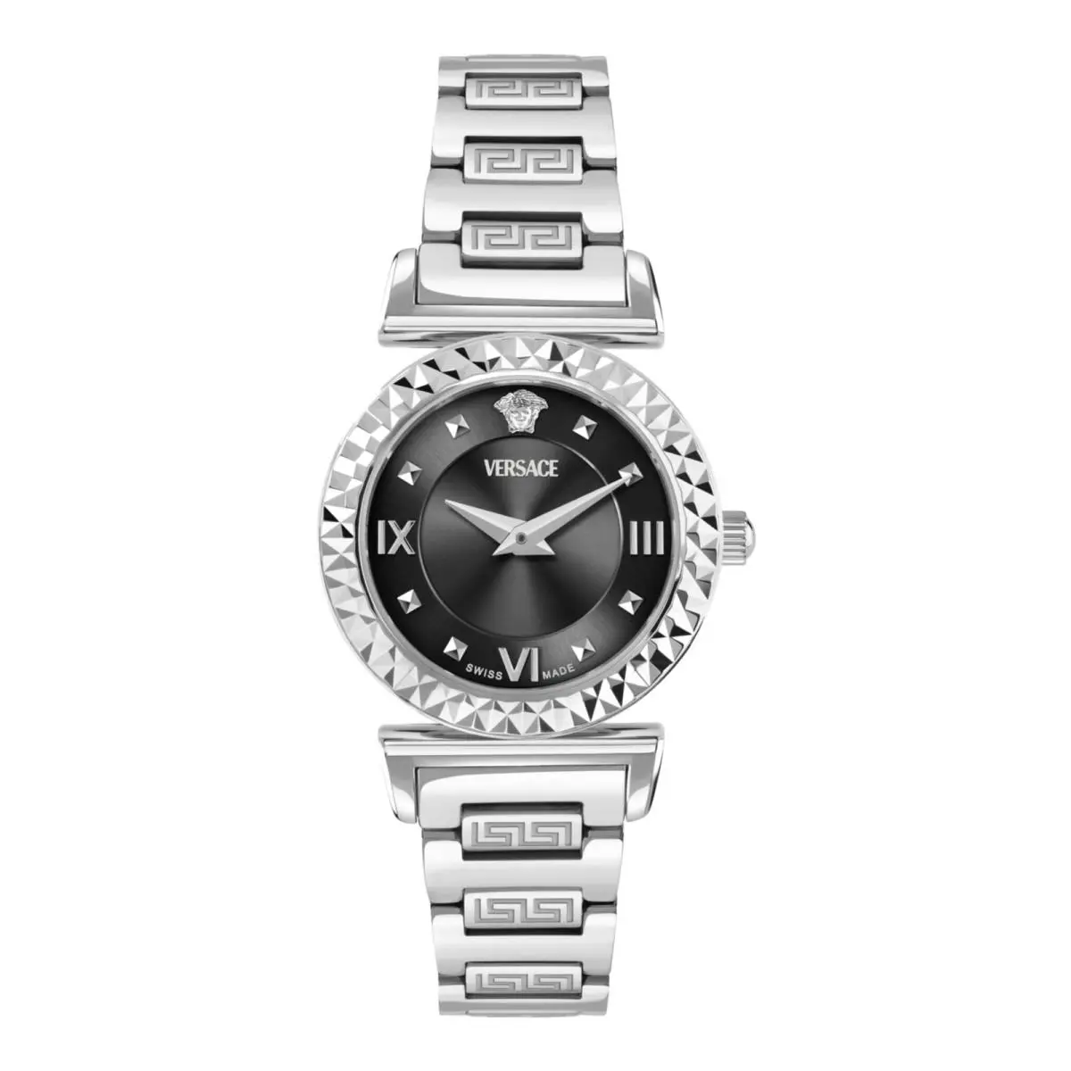 Versace Womens Stainless Steel 27mm Bracelet Fashion Watch