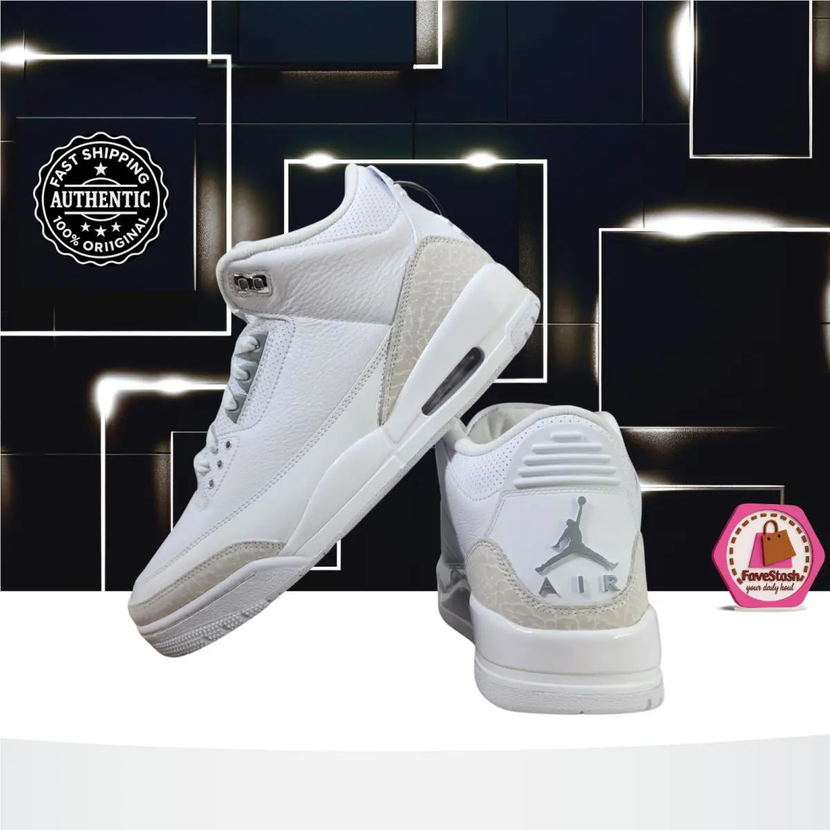 Nike shoes - Air Jordan 3 - Air - CT8532-111 - White 0