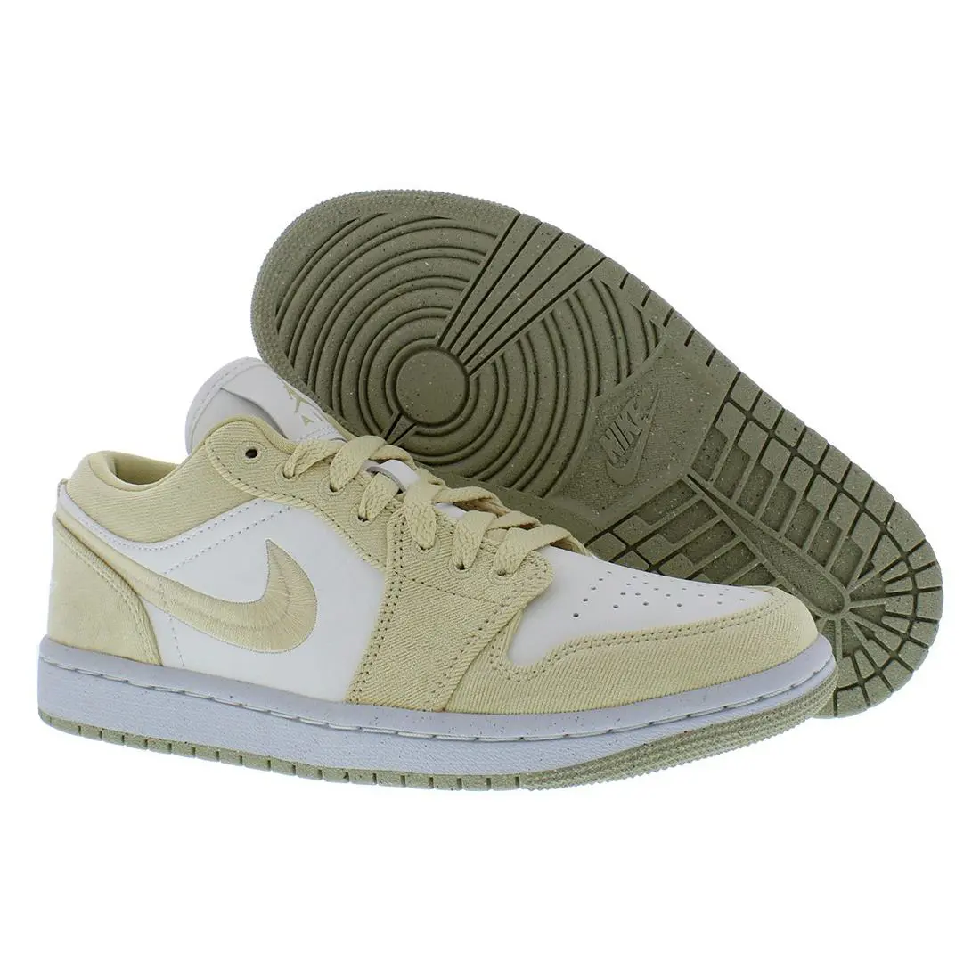 Nike Air Jordan 1 Low SE Womens Shoes - Team Gold/Sail, Main: Multi-Colored