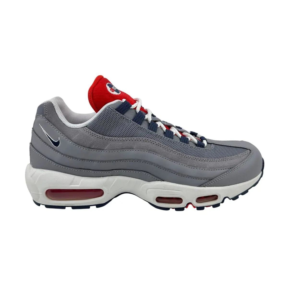 Nike Air Max 95 Cement Grey Thunder Blue Mens Athletic Sneaker