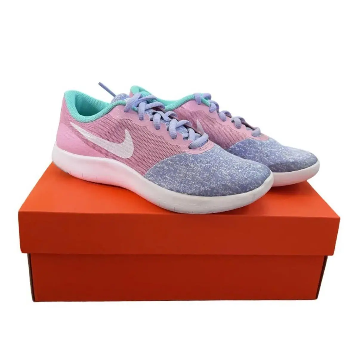 Nike shoes - Nike Flex Contact (GS) - Flex Contact - AV8509 400 - Twilight Pulse/White 9