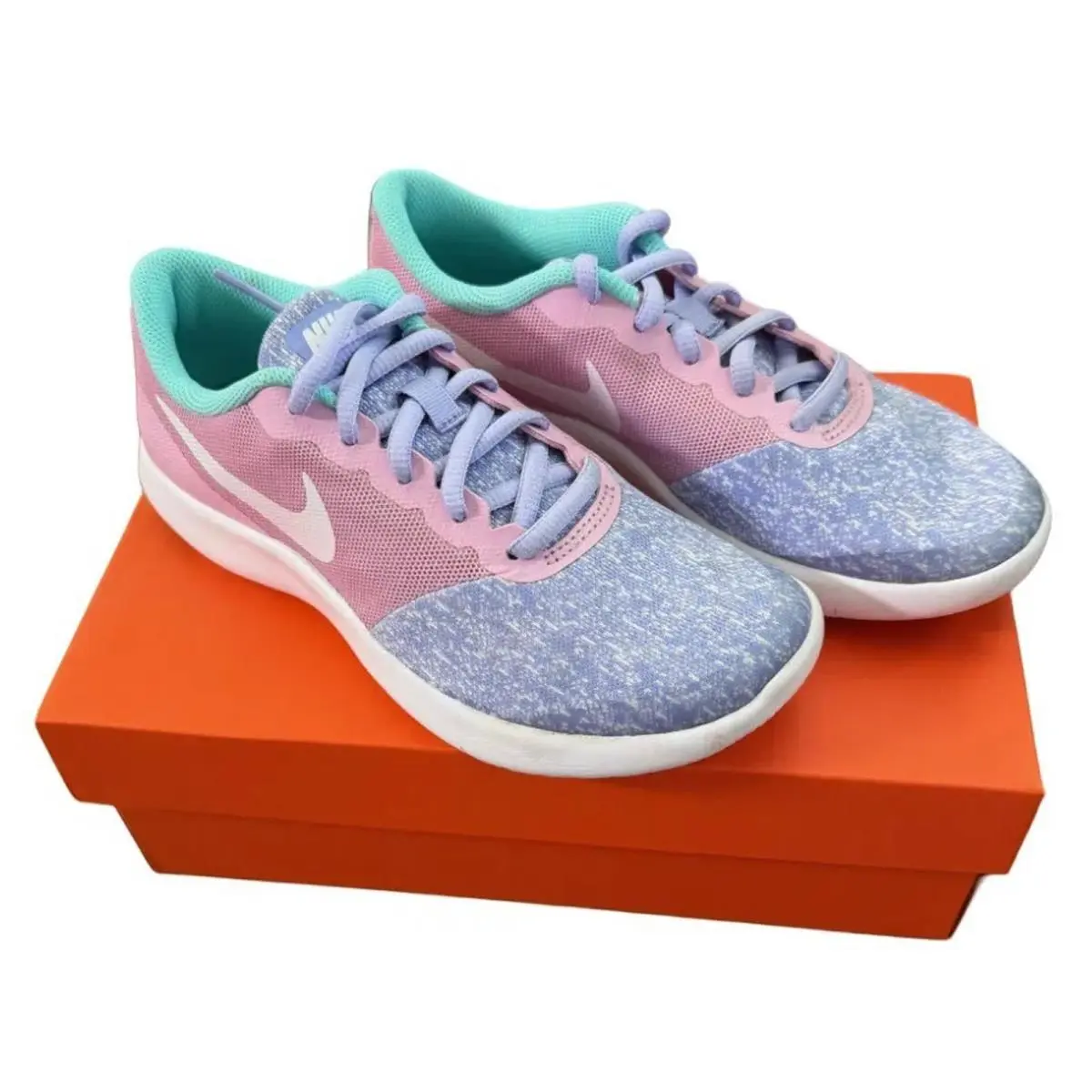 Nike shoes - Nike Flex Contact (GS) - Flex Contact - AV8509 400 - Twilight Pulse/White 10