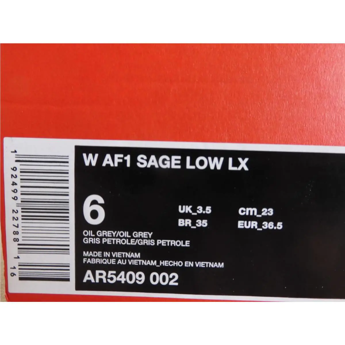 Nike shoes - Nike Air Force 1 Sage - AR5409-002 - Gray 14