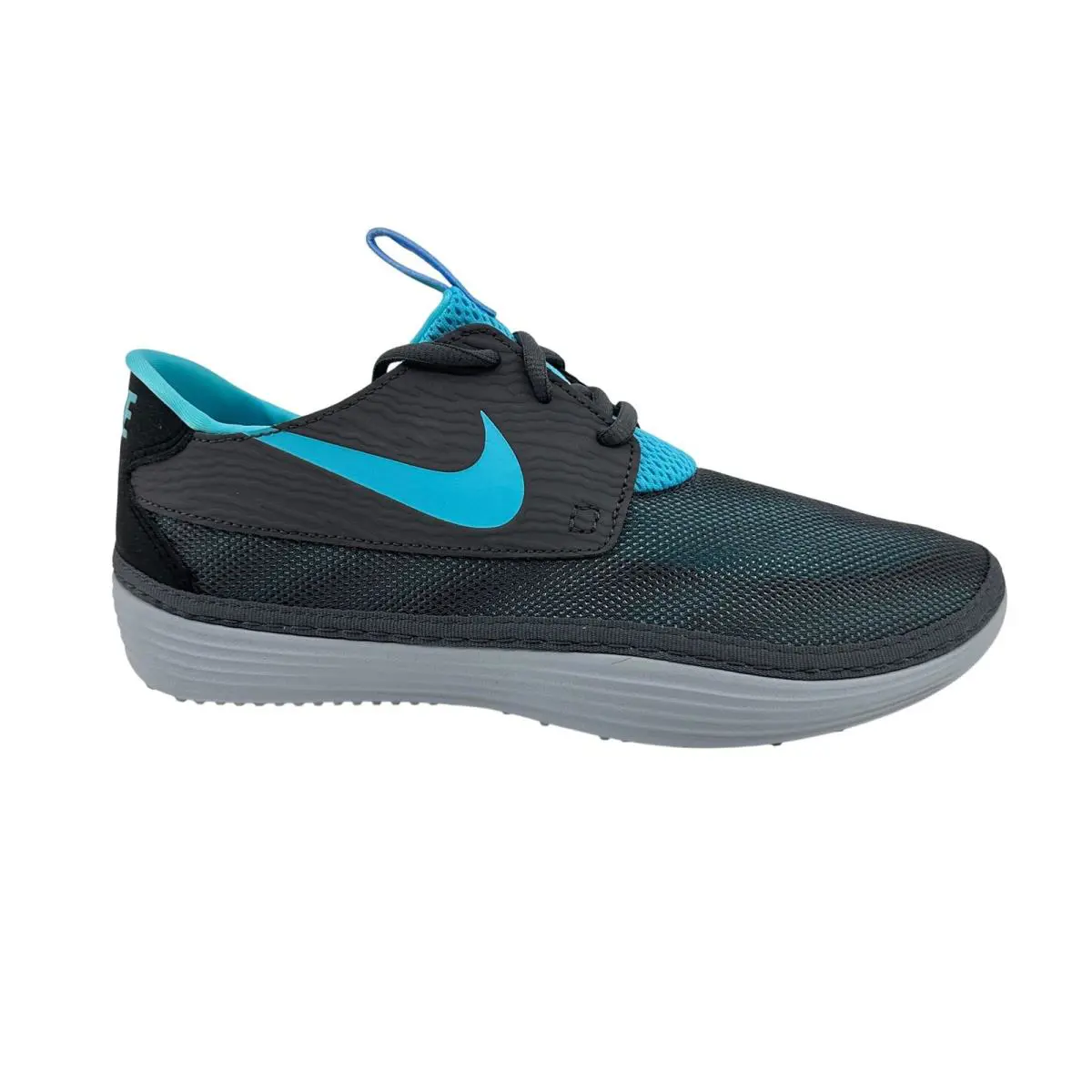 Nike Solarsoft Moccasin Iron Ore Polarized Blue Mens Athletic Sneaker - Gray, Manufacturer: Iron Ore Polarized Blue