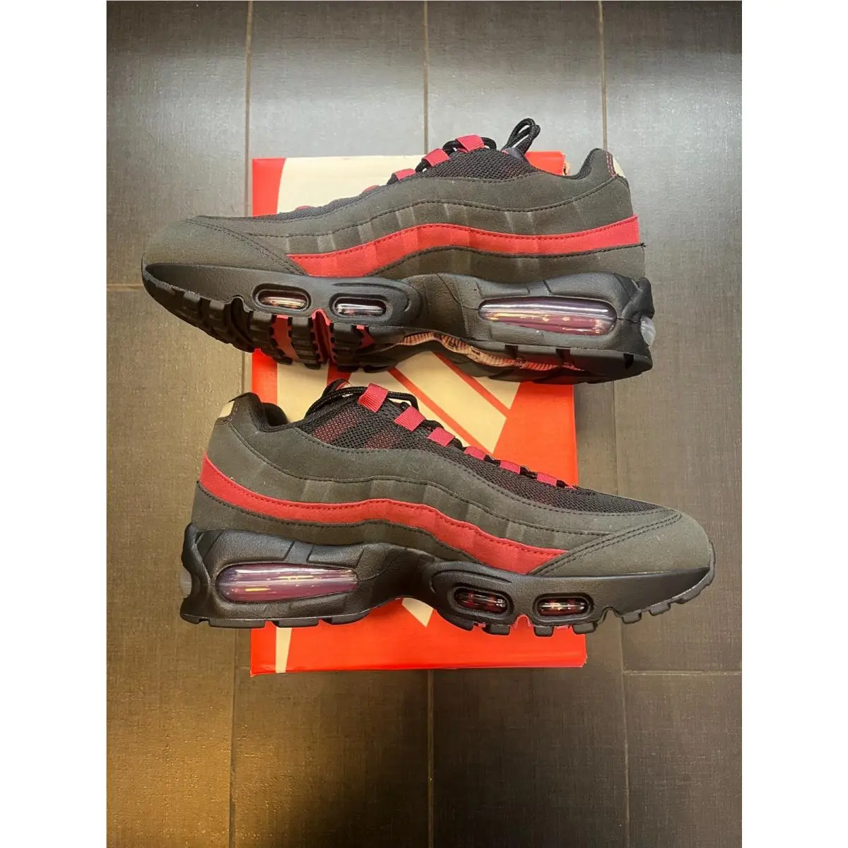 Nike shoes - BLACK AND CRIMSON 8
