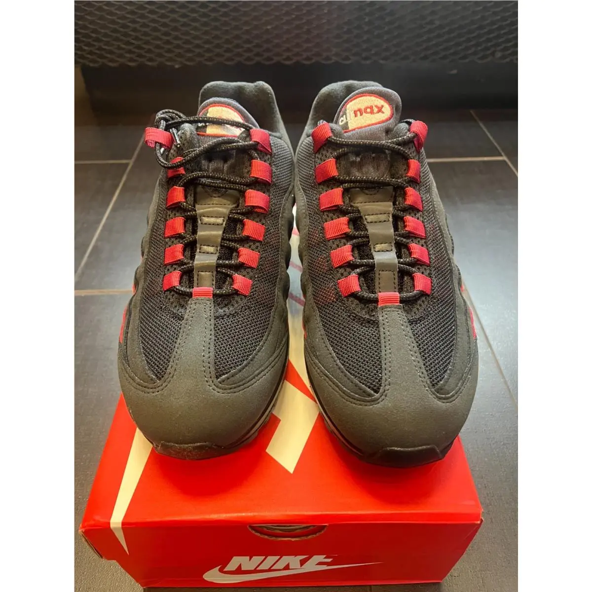 Nike shoes - BLACK AND CRIMSON 7