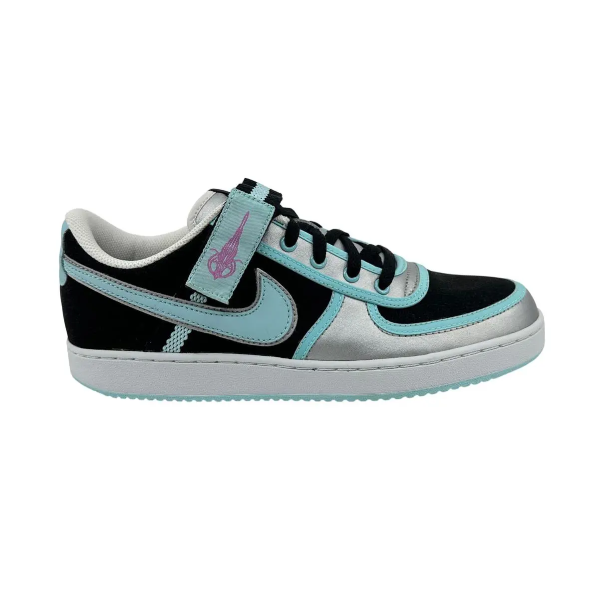 Nike Vandal Low Black Glacier Blue Silver Mens Athletic Sneaker - Black, Manufacturer: Black Glacier Blue Silver