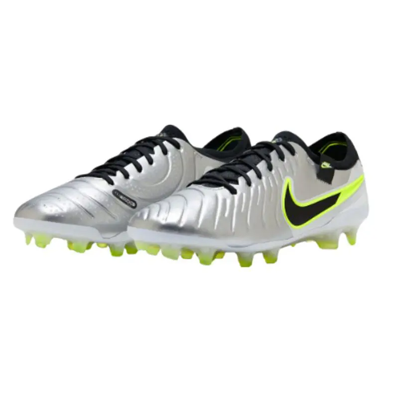 Nike Men`s Tiempo Legend 10 Elite FG Soccer Metallic Silver/volt DV4328-001 j - Metallic Silver/Volt