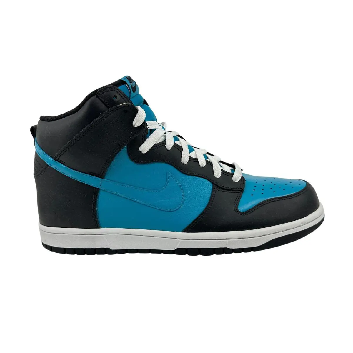 Nike Dunk High Black Glass Blue White Mens Athletic Sneaker - Black, Manufacturer: Black Glass Blue White