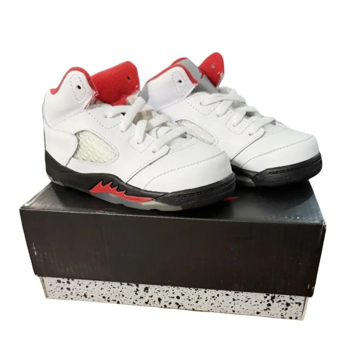 Nike shoes - 440890 102 - 440890 102 - True White/Fire Red-Black 4