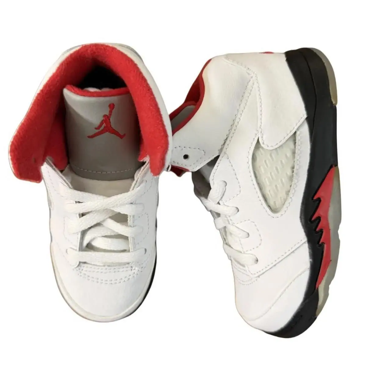 Nike shoes - 440890 102 - 440890 102 - True White/Fire Red-Black 7