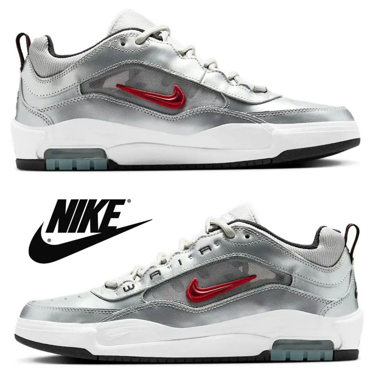 Nike shoes - Nike Air Max Ishod - Air Max Ishod - Silver, Maufacturer: Metallic Silver/Metallic Silver/White/Varsity Red 8