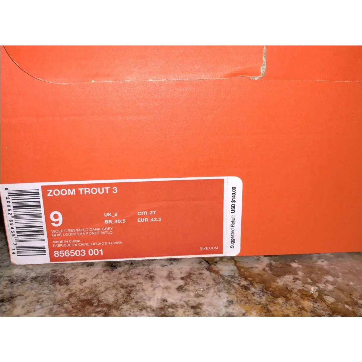 Nike shoes - NIKE Force Trout 3 Baseball Cleats - 856503 - Gray 7