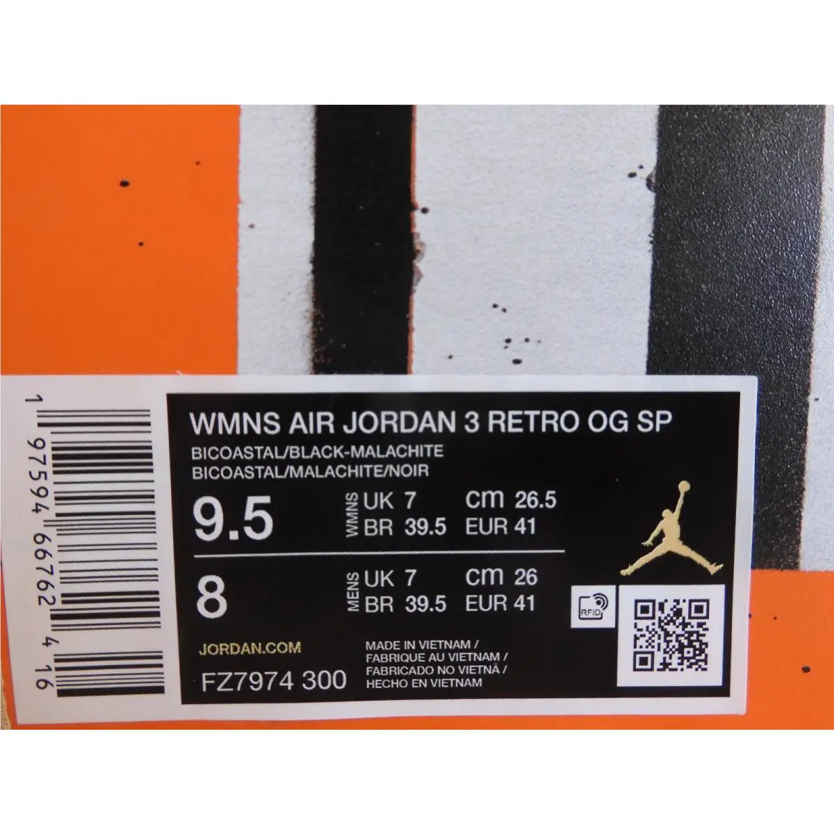 Nike shoes - Air Jordan 3 - Air - FZ7974-300 - Green 22