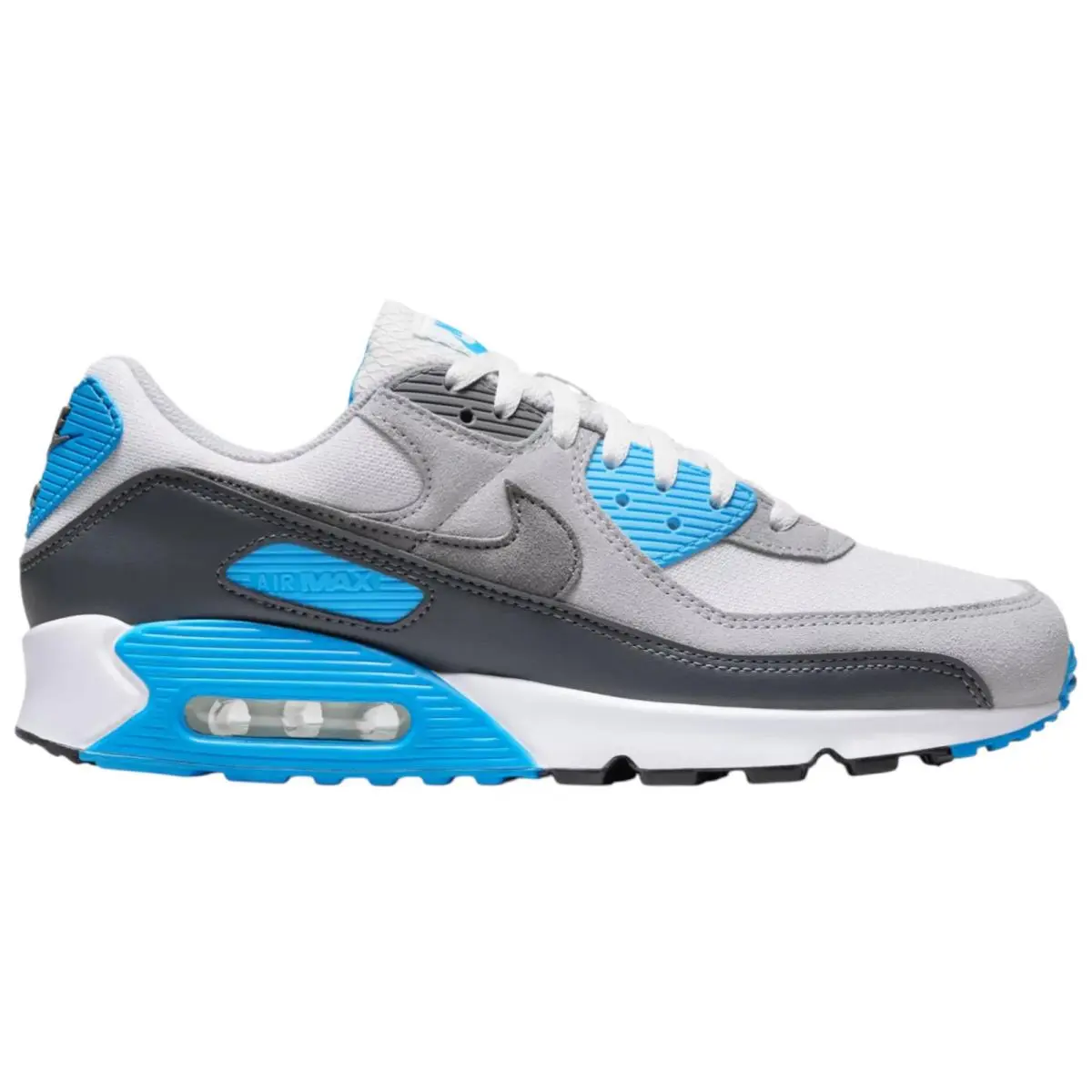 Nike Air Max 90 Platinum Grey Blue DM0029 019 Men`s US SZ 7-14