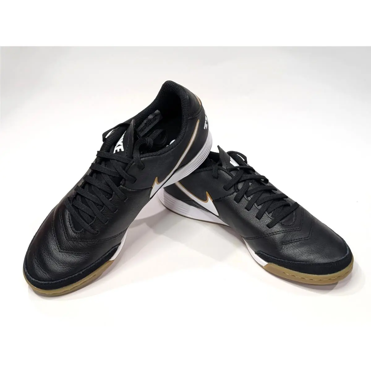Nike shoes - Nike TiempoX Genio II Leather IC - 819215-010 - Black/White 10