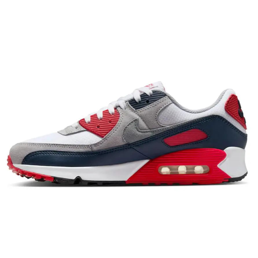 Nike shoes - Nike Air Max 90 - Air Max - DM0029 005 - White/Cool Grey/University Red 7