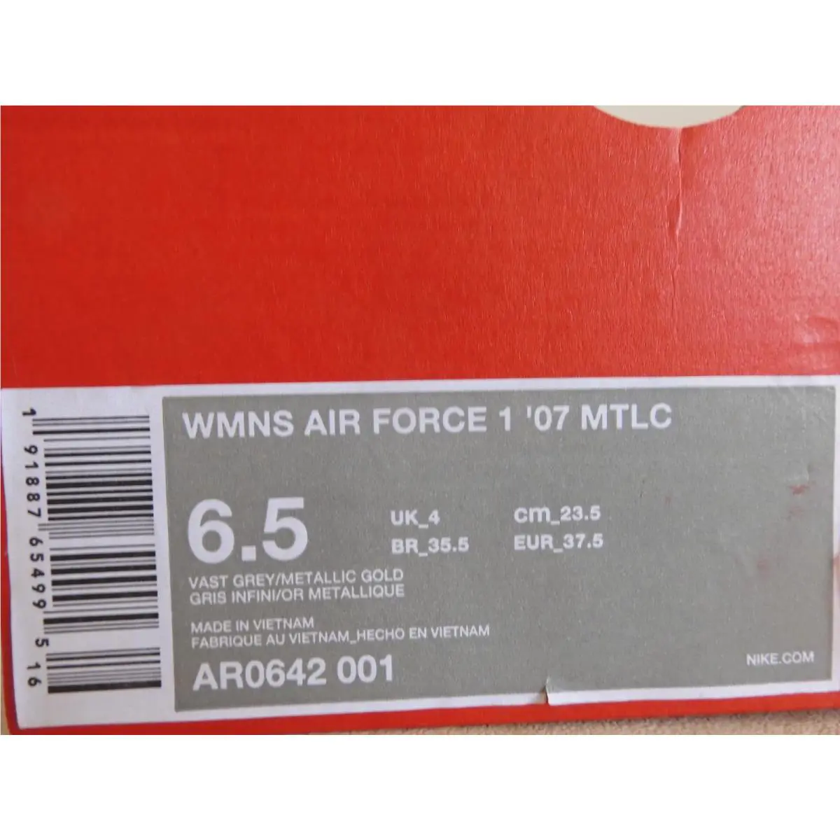 Nike shoes - Nike Air Force 1 - Air Force - AR0642-001 - Gray 6