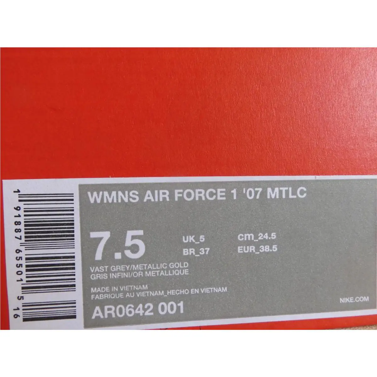Nike shoes - Nike Air Force 1 - Air Force - AR0642-001 - Gray 22