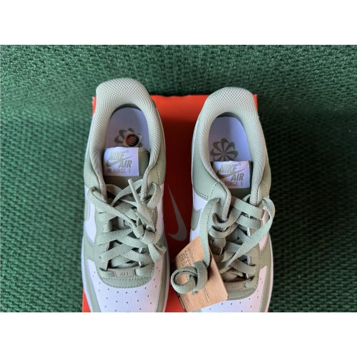 Nike shoes - Nike Air Force 1 - Air Force - DV3808-113 - WHITE/OIL GREEN-WHITE (UPC: 198480945130) 1