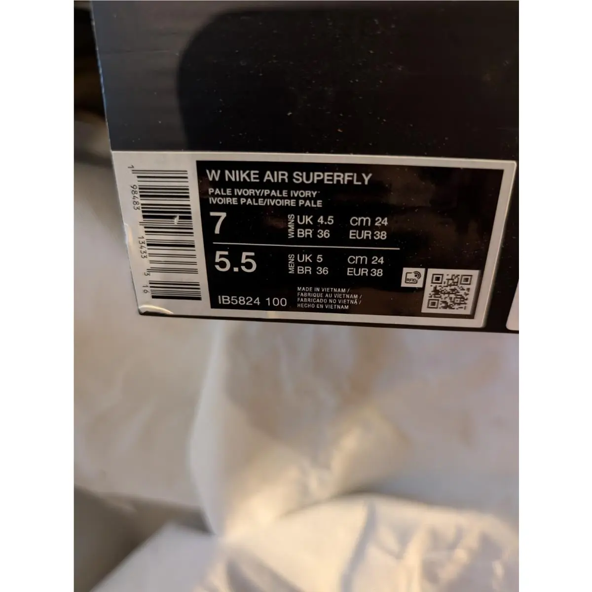 Nike shoes - Nike Air Superfly - Air Superfly - HJ8082-100 - White, Manufacturer: Summit White/Black/Sail/Metallic Silver 14