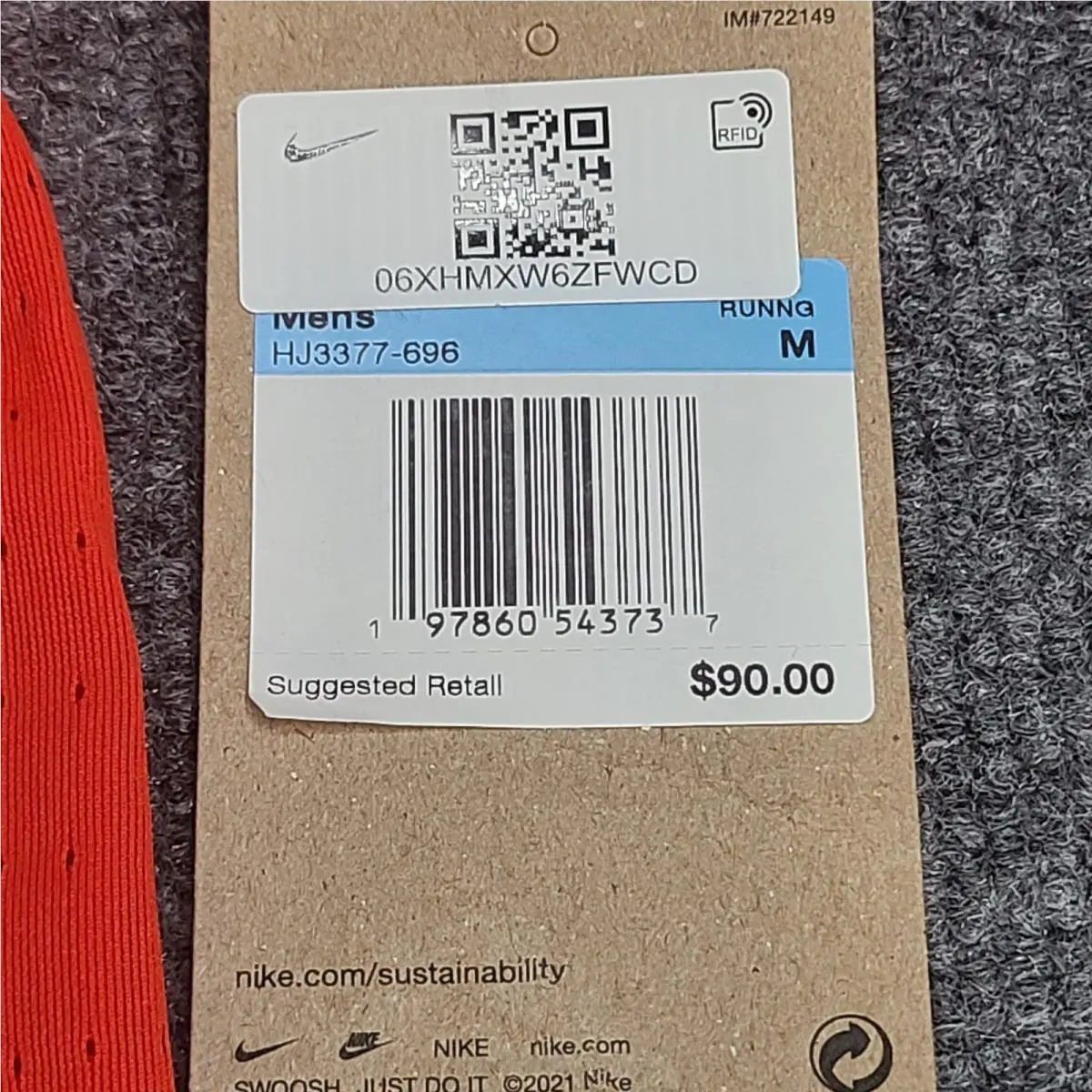 Nike clothing - Nike Dri-Fit - HJ3377-696 - Red (UPC: 197860504776) 1