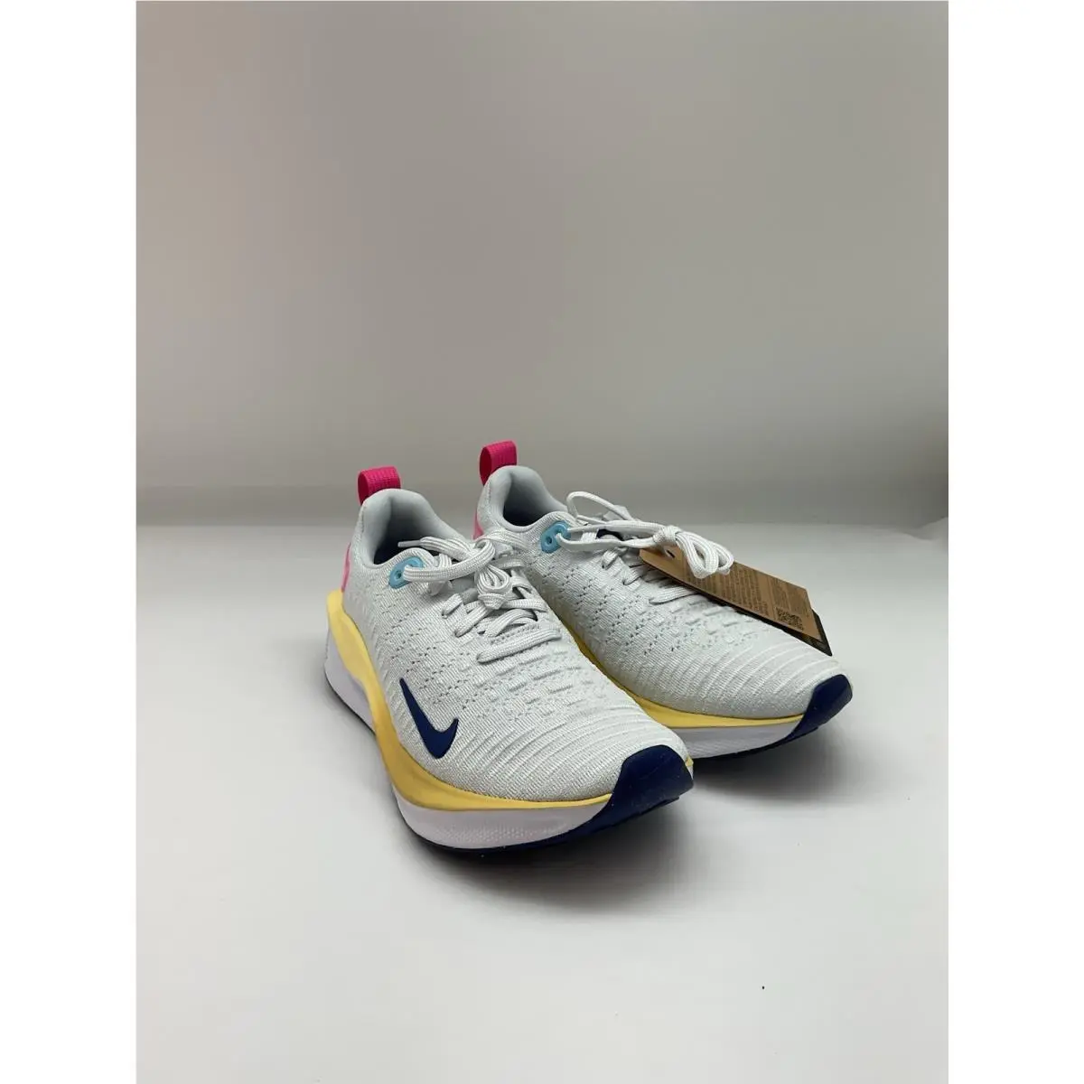 Women  Reactx Infinity Run 4 Photon Dust/deep Royal Blue-pink Size 6 by Nike