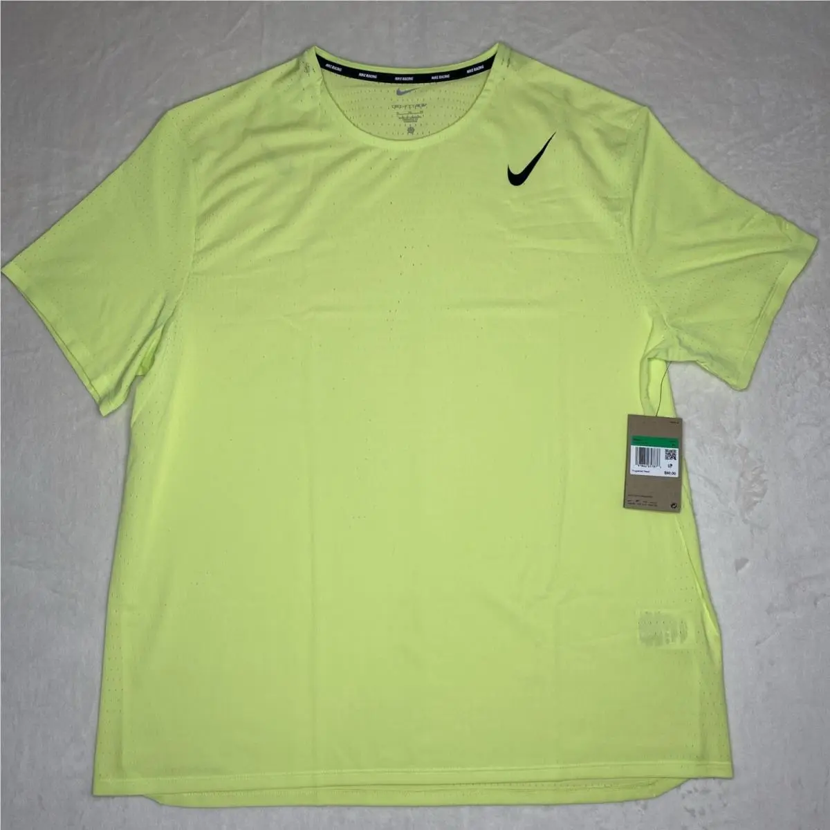 Nike Aeroswift Men`s Dri-fit Adv Shirt XL Volt Green HJ3377-736 Top Racing