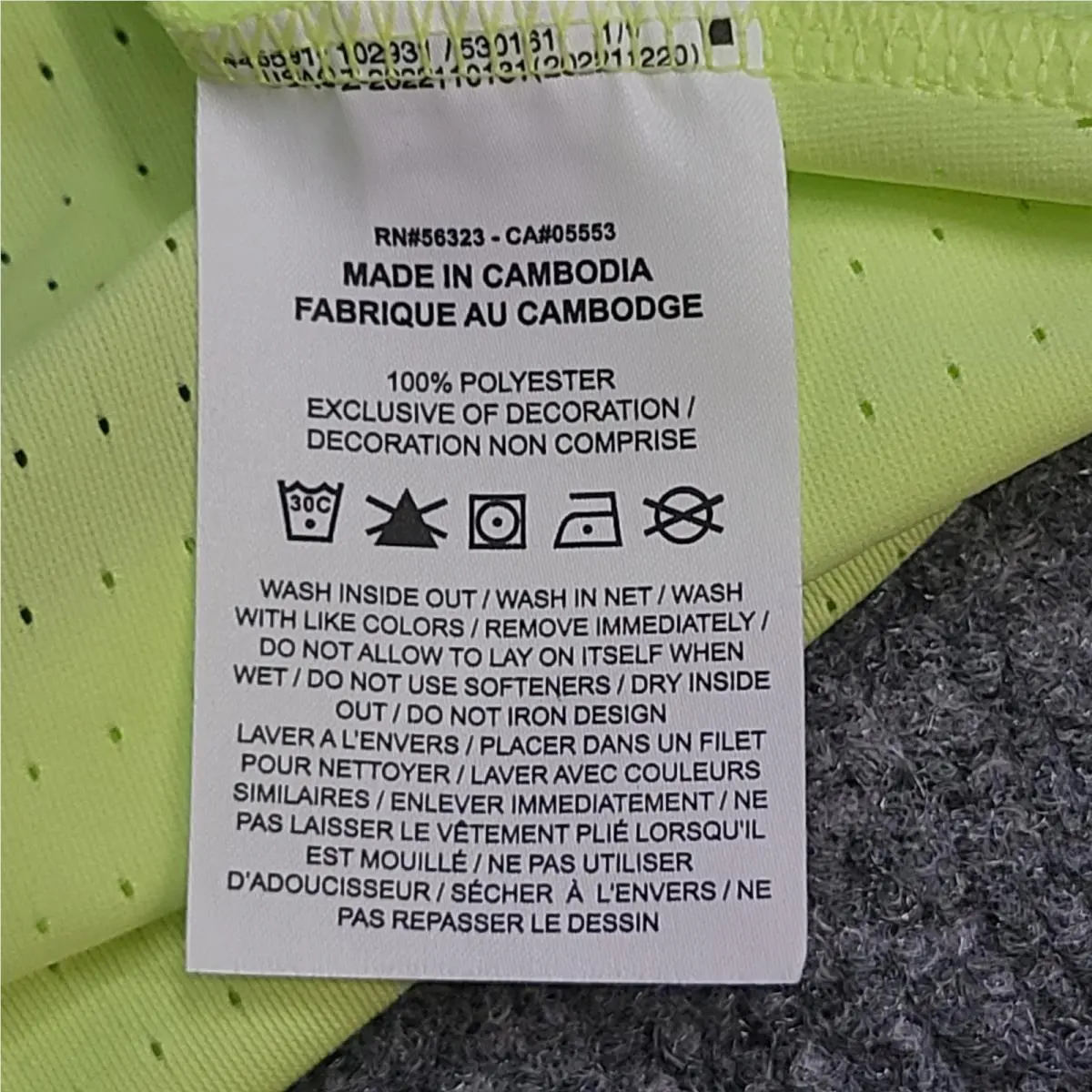 Nike clothing - Nike Dri-Fit - HJ3377-736 - Yellow (UPC: 197862601923) 3