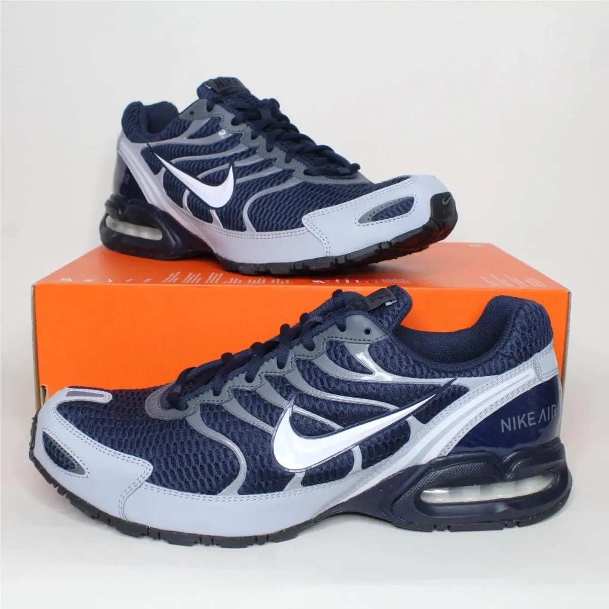 Nike Air Max Torch 4 Mens Shoes Size 9.5 Obsidian Blue Wolf Grey 343846 411 - Blue