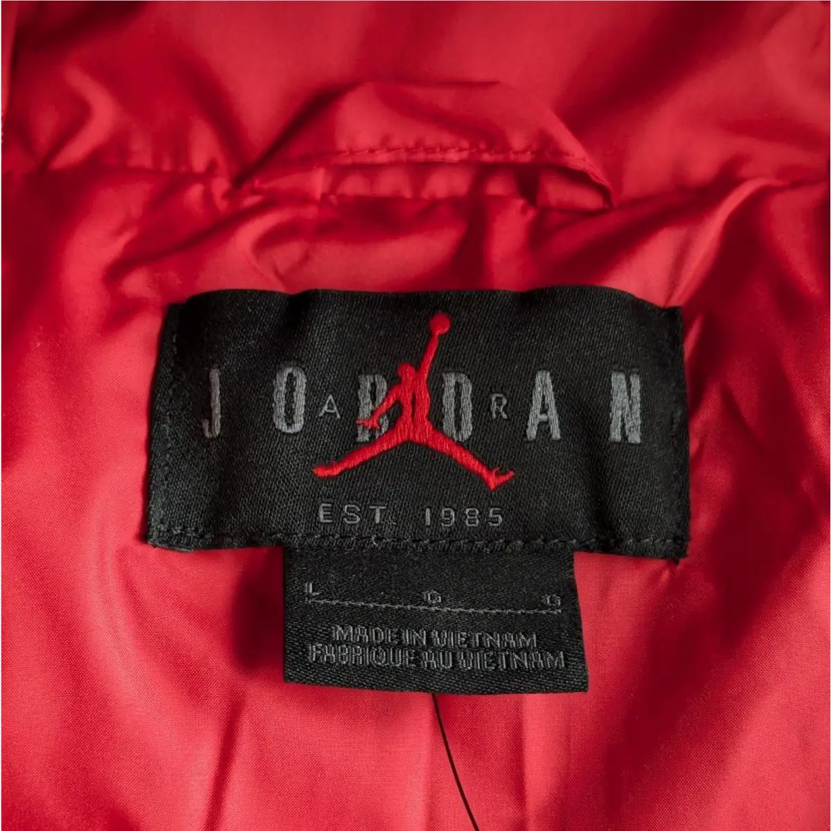 Nike clothing - Air Jordan Brooklyn Puffer Jacket Therma-FIT - HV0532-687 - Red, Manufacturer: Gym Red/Black (UPC: 198482644178) 6