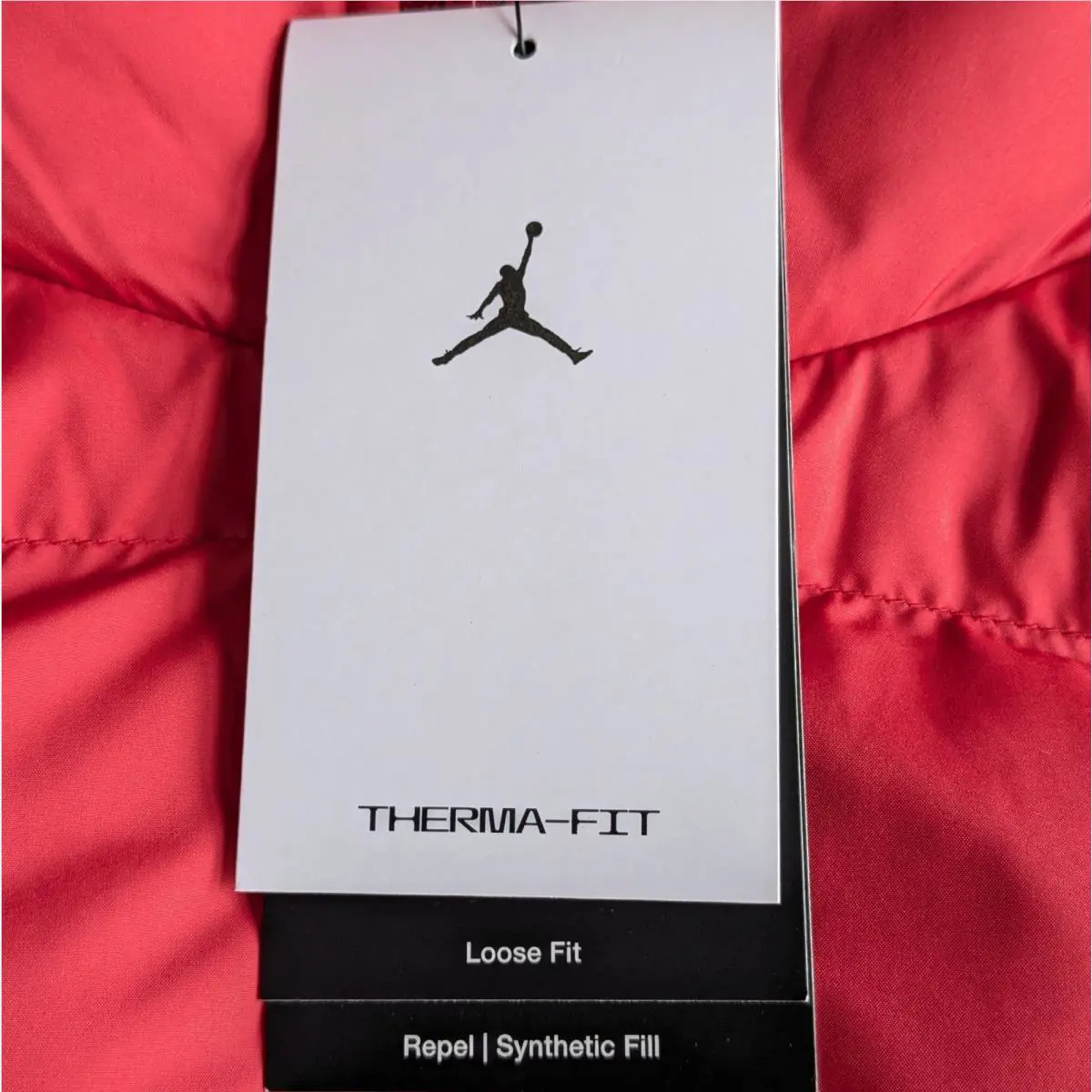 Nike clothing - Air Jordan Brooklyn Puffer Jacket Therma-FIT - HV0532-687 - Red, Manufacturer: Gym Red/Black (UPC: 198482644178) 7