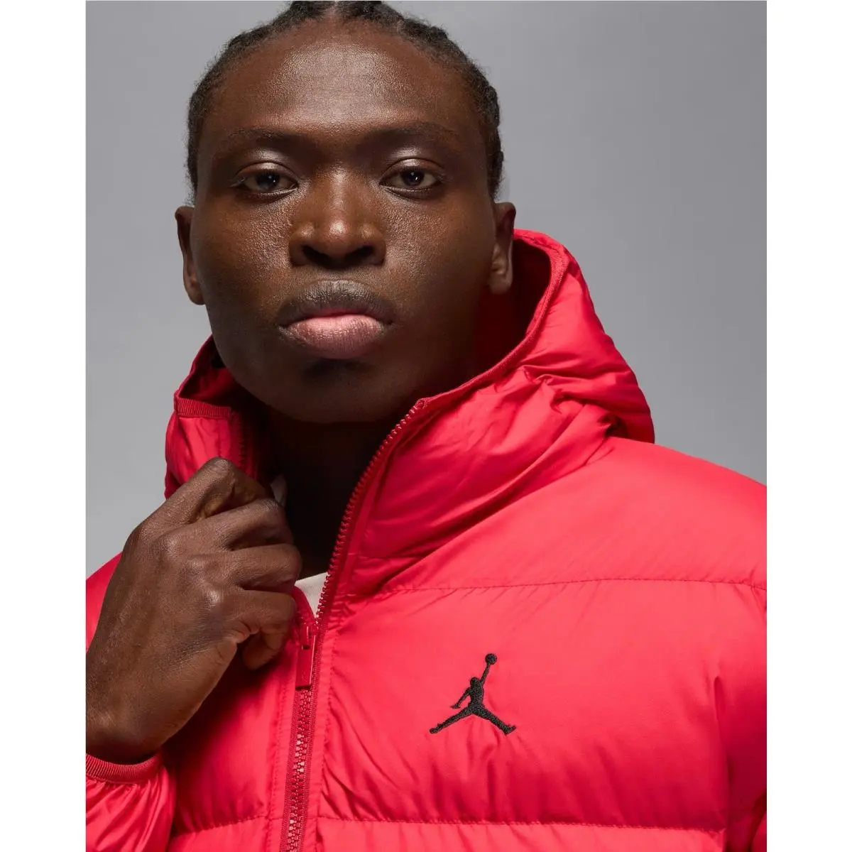 Nike clothing - Air Jordan Brooklyn Puffer Jacket Therma-FIT - HV0532-687 - Red, Manufacturer: Gym Red/Black (UPC: 198482644178) 1