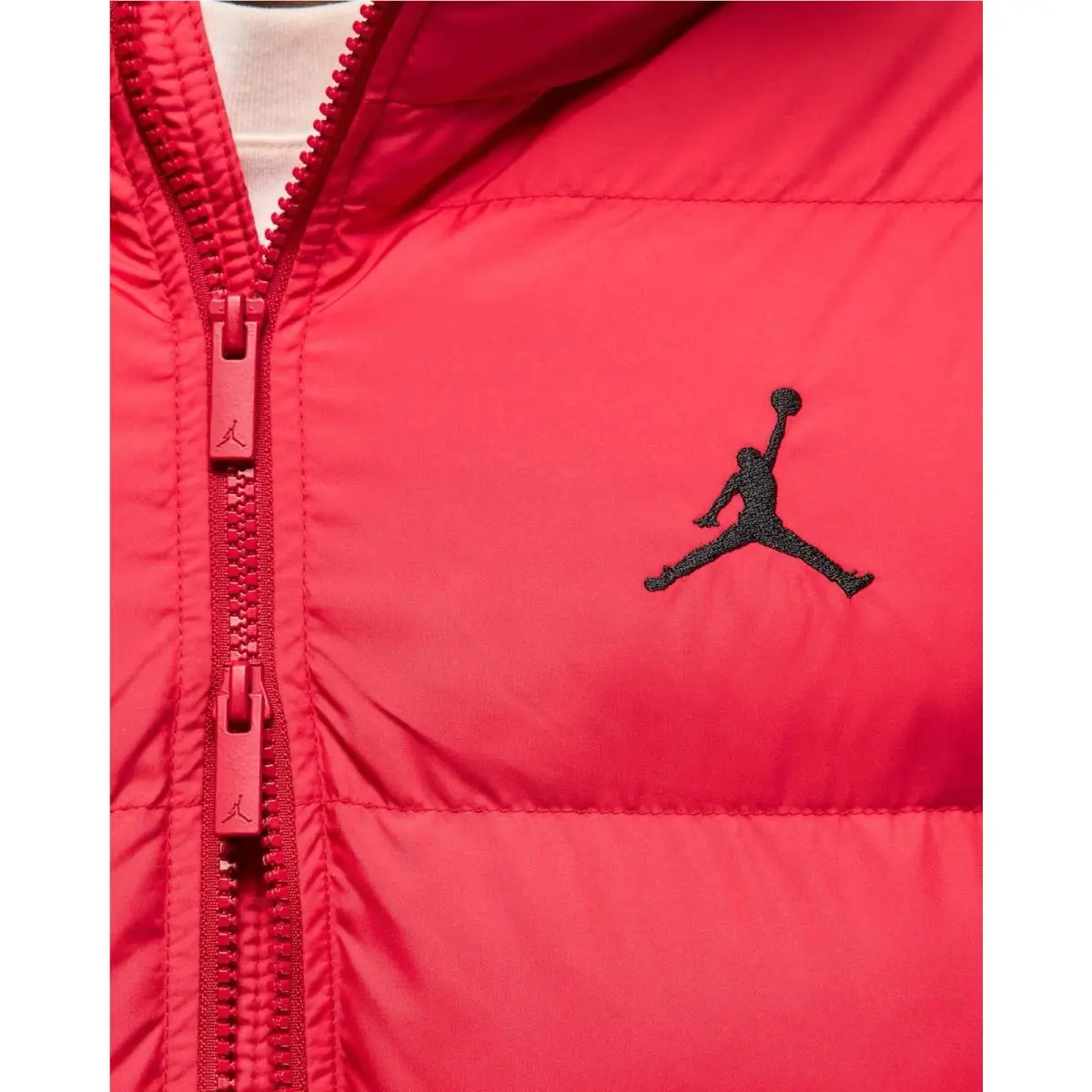 Nike clothing - Air Jordan Brooklyn Puffer Jacket Therma-FIT - HV0532-687 - Red, Manufacturer: Gym Red/Black (UPC: 198482644178) 2