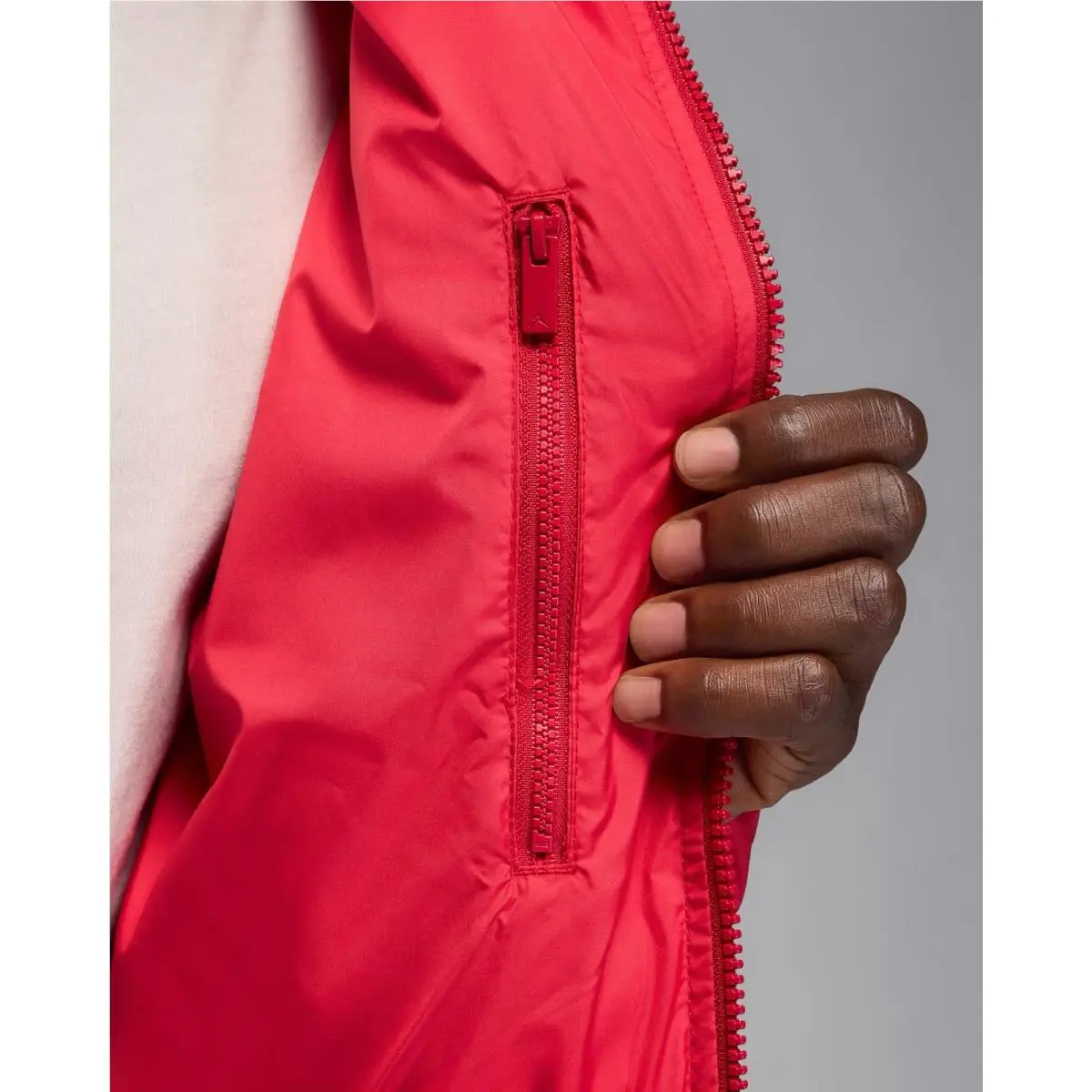 Nike clothing - Air Jordan Brooklyn Puffer Jacket Therma-FIT - HV0532-687 - Red, Manufacturer: Gym Red/Black (UPC: 198482644178) 4