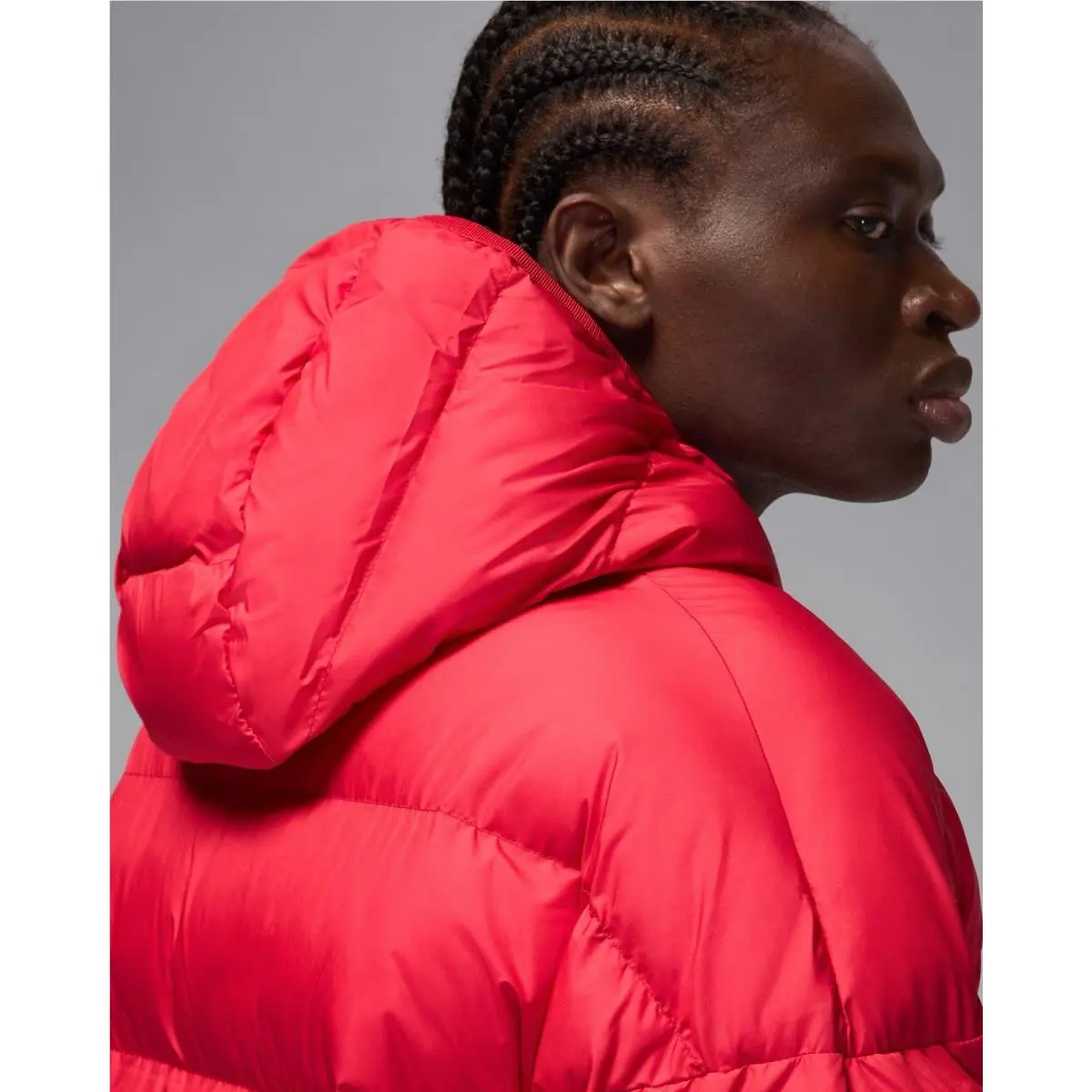 Nike clothing - Air Jordan Brooklyn Puffer Jacket Therma-FIT - HV0532-687 - Red, Manufacturer: Gym Red/Black (UPC: 198482644178) 6