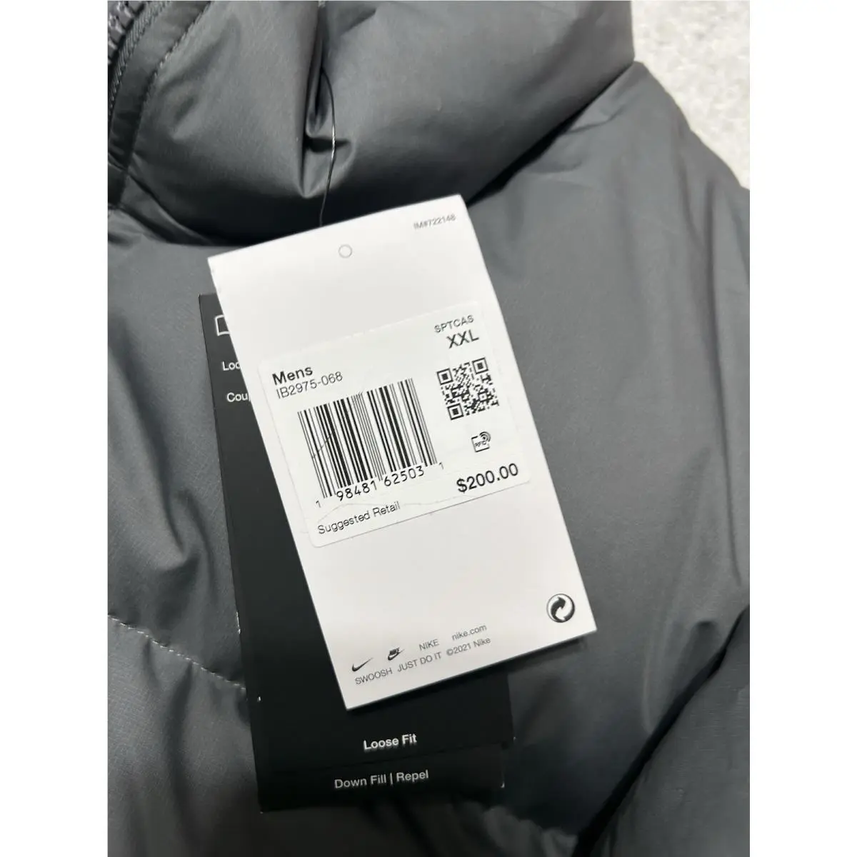 Nike clothing - Nike Down Club - Down Club - IB2975068 - Gray (UPC: 198481625031) 0