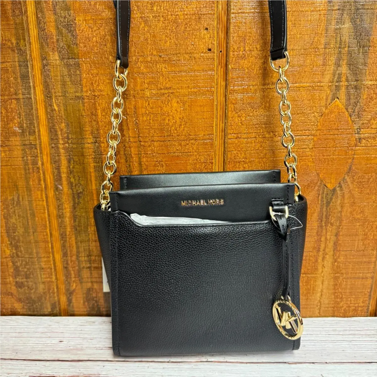 Michael Kors Graham Small North South Leather Messenger Bag