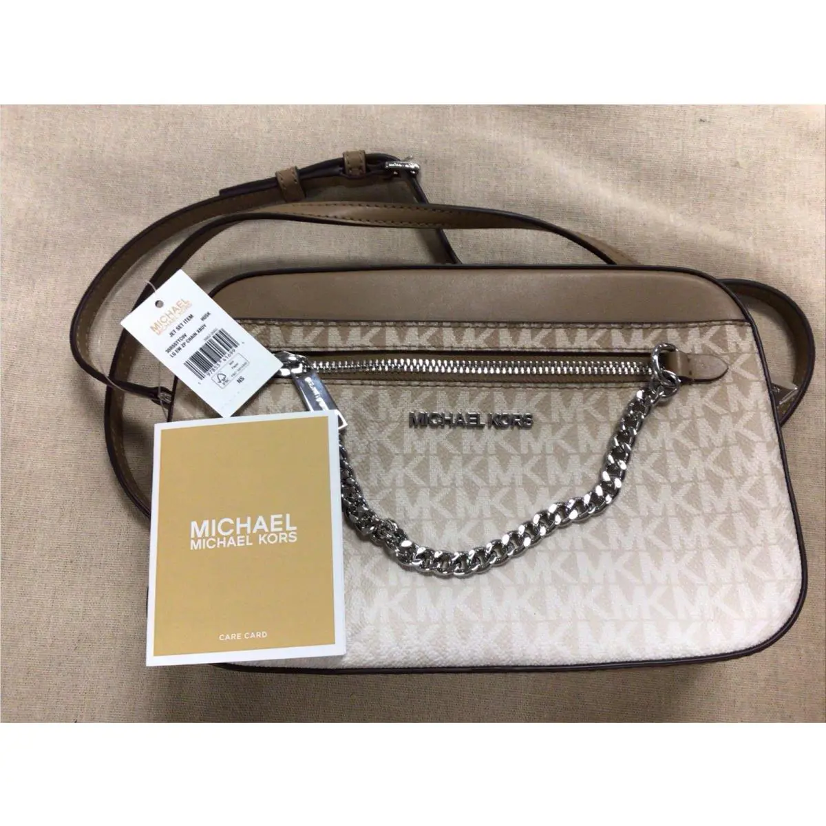 Michael Kors Jet Set Ombré Husk Shoulder Crossbody Bag