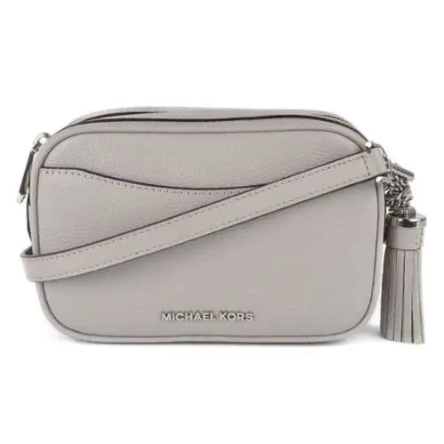 Michael Kors L14526 Pebble Leather Gray Crossbody Belt Bag Women`s Handbag Purse