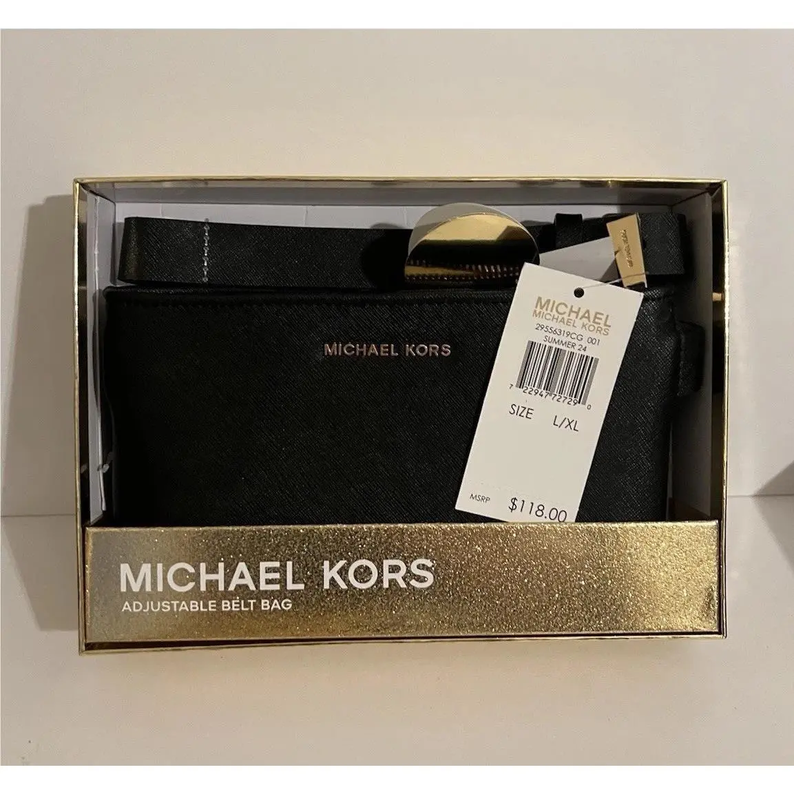Michael Kors Bum Belt Bag Fanny Pack - Black MK L/xl
