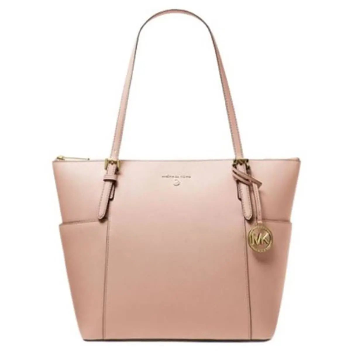 Michael Kors Women Jet Set Large Top-zip Saffiano Leather Tote Shoulder Bag Sof